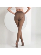 Hottie fátyol hatású hőtartó harisnya (barna)