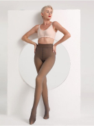 Hottie fátyol hatású hőtartó harisnya (barna)