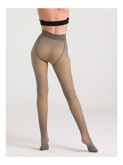 Hottie fátyol hatású hőtartó harisnya (barna)