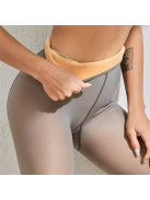 Hottie szürke fátyol hatású hőtartó pantallós harisnyanadrág (talppánttal)