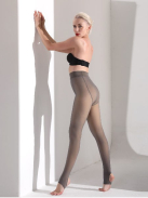 Hottie szürke fátyol hatású hőtartó pantallós harisnyanadrág (talppánttal)