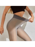 Hottie szürke fátyol hatású hőtartó pantallós harisnyanadrág (talppánttal)