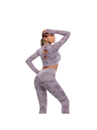  Army Mauve, 3 részes terepmintás női edző szett  (pasztell mályva)