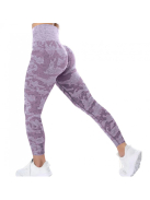  Army Mauve, 3 részes terepmintás női edző szett  (pasztell mályva)