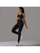 Gaia 3 részes női fitness | jóga edzőszett (ébenfekete)