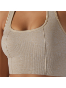 Gaia 3 részes női fitness | jóga edzőszett (homokbézs)