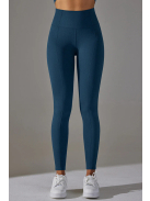 Gaia 2 részes edzőszett: leggings+ top (mélykék)