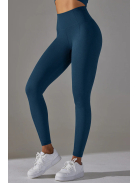 Gaia 2 részes edzőszett: leggings+ top (mélykék)