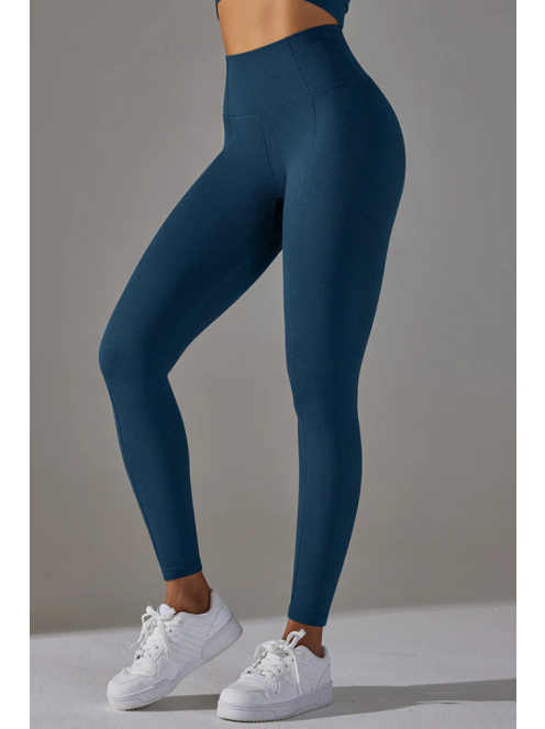 Gaia 2 részes edzőszett: leggings+ top (mélykék)