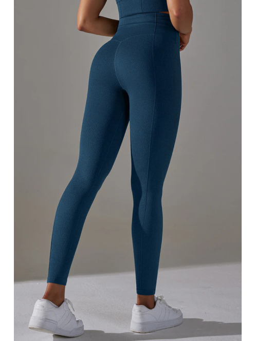 Gaia 2 részes edzőszett: leggings+ top (mélykék)