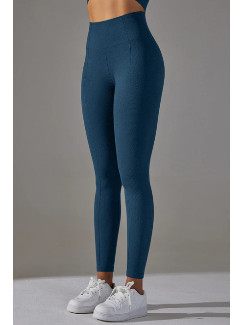 Gaia 2 részes edzőszett: leggings+ top (mélykék)