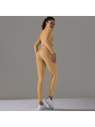 Gaia 3 részes női fitness | jóga edzőszett (napsugársárga)