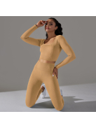 Gaia 3 részes női fitness | jóga edzőszett (napsugársárga)