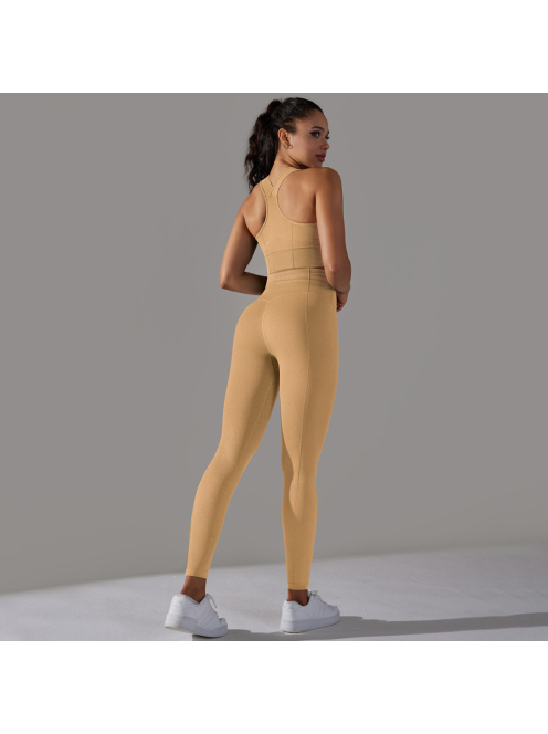 Gaia 3 részes női fitness | jóga edzőszett (napsugársárga)