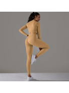 Gaia 3 részes női fitness | jóga edzőszett (napsugársárga)