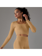 Gaia 3 részes női fitness | jóga edzőszett (napsugársárga)