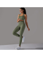 Gaia 3 részes női fitness | jóga edzőszett (erdőzöld)