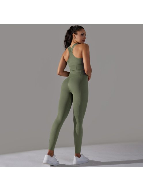 Gaia 3 részes női fitness | jóga edzőszett (erdőzöld)