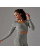 Gaia 2 részes fitness edzőszett | leggings+ hosszú ujjú felsőrész