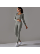 Gaia 2 részes fitness edzőszett | leggings+ hosszú ujjú felsőrész