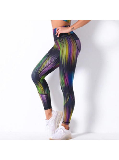 Dynamic Color Line magasderekú fitness leggings