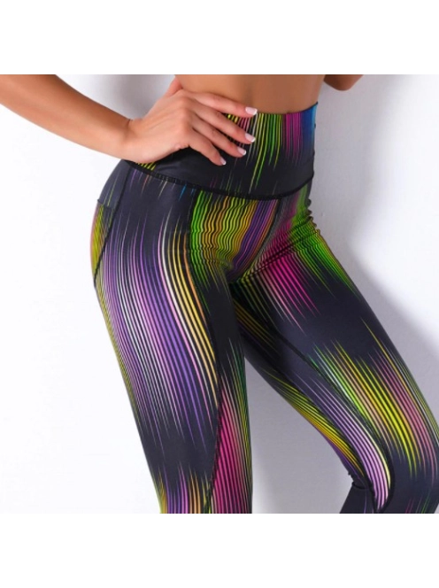Dynamic Color Line magasderekú fitness leggings