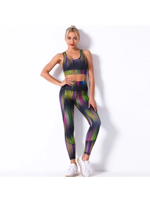 Dynamic Color Line magasderekú fitness leggings