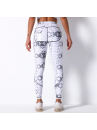 Kígyómintás magasderekú fitness leggings