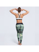 Geometrikus, terepmintás fitnesz leggings
