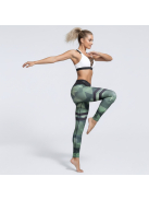Geometrikus, terepmintás fitnesz leggings