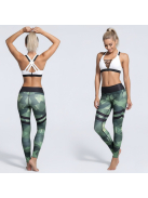 Geometrikus, terepmintás fitnesz leggings