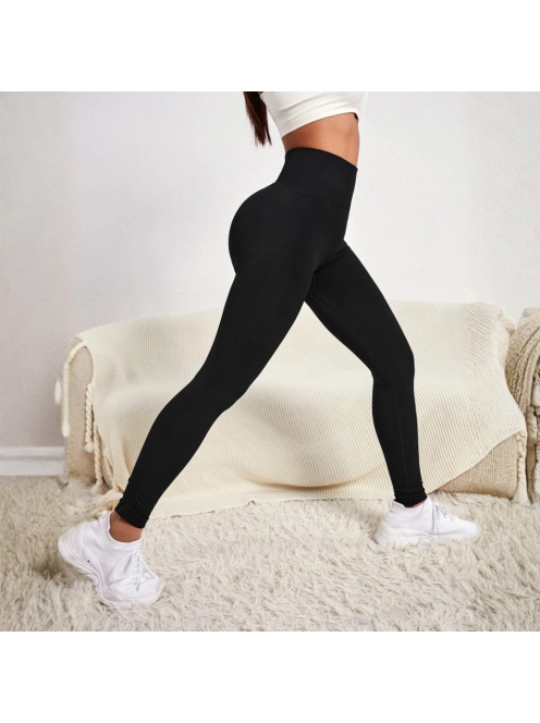 Peachy Butt fitness leggings (Fekete)