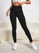 Peachy Butt fitness leggings (Fekete)