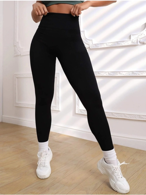 Peachy Butt fitness leggings (Fekete)