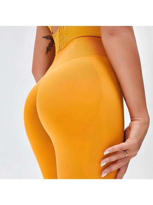 Peachy Butt fitness leggings (Napsárga)