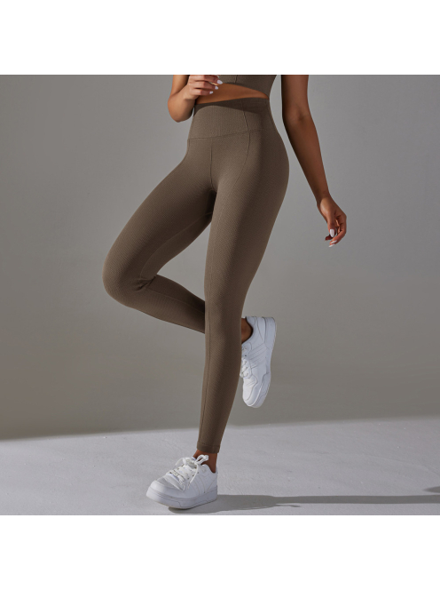 Gaia női fitness | jóga leggings (földbarna)