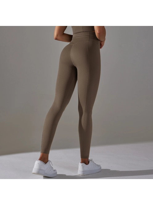Gaia női fitness | jóga leggings (földbarna)