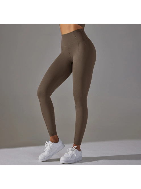 Gaia női fitness | jóga leggings (földbarna)