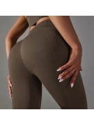 Gaia női fitness | jóga leggings (földbarna)