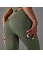 Gaia női fitness | jóga leggings (erdőzöld)