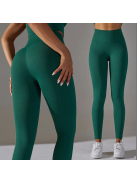 Gaia női fitness | jóga leggings (fenyőzöld)