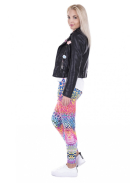 Rainbow Leopard jóga leggings 