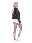 Rainbow Leopard jóga leggings 
