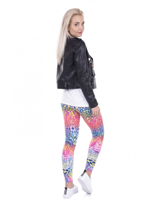 Rainbow Leopard jóga leggings 