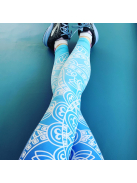 Azure Mandala jóga leggings 