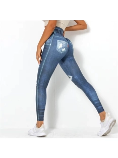 Denimlook - Ripped Rebel - Farmerhatású leggings 