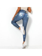 Denimlook - Ripped Rebel - Farmerhatású leggings 