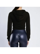 BlueBubble bőrhatású leggings SCRUNCH varrással