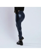 BlueBubble bőrhatású leggings SCRUNCH varrással