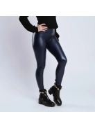 BlueBubble bőrhatású leggings SCRUNCH varrással